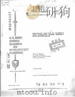 PRELIMINARY ANALYSIS OF AUTOMATIC SCENE CORRELATION BETWEEN SPECTRALLY NON-COMPATIBLE IMAGERY PDF电子版封面 WILLIAM W.MALCOLM JOSEPH S.RO