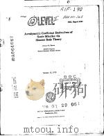 AERODYNAMIC COEFFICIENT DERIVATIVES OF SONIC MISSILES VIA SLENDER BODY THEORY PDF电子版封面 RONALD M.BROWN