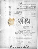 APPLICATIONS OF DECISION ANALYSIS TO THE U.S. ARMY AFFORDABILITY STUDY PDF电子版封面 D.M.BUEDE