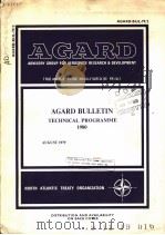 AGARD BULLETIN TECHNICAL PROGRAMME 1980（ PDF版）