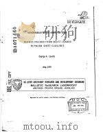 DEBRIS HAZARD FROM BLAST LOADED PLYWOOD SHEET CLOSURES PDF电子版封面 GEORGE A.COULTER