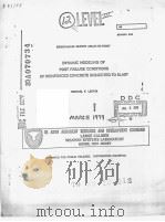 DYNAMIC MODELING OF POST FAILURE CONDITIONS OF REINFORCED CONCRETE SUBJECTED TO BLAST PDF电子版封面 MICHAEL F.LEONDI