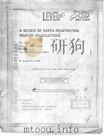 A REVIEW OF EARTH PENETRATING WEAPON CALCULATIONS（ PDF版）