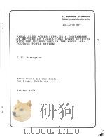 PARALLELED POWER SUPPLIES A COMPARISON OF METHODS OF PARALLELING POWER SUPPLIES WITH THE METHOD USED PDF电子版封面 C.W.ROSENGRANT