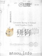 CONVECTIVE BURNING IN ISOLATED SOLID PROPELLANT CRACKS（ PDF版）