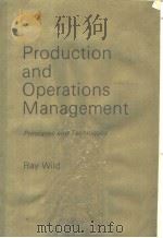 PRODUCTION AND OPERATIONS MANAGEMENT PRINCIPLES AND TECHNIQUES PDF电子版封面 0039101991