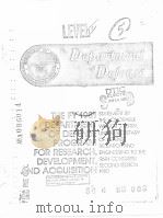 THE FY 1981 DEPARTMENT OF DEFENSE PROGRAM FOR RESEARCH，DEVELOPMENT，AND ACQUISITION（ PDF版）
