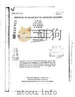 RESPONSE OF MATERIALS TO IMPULSIVE LOADING（ PDF版）