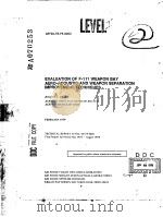 EVALUATION OF F-111 WEAPON BAY AERO-ACOUSTIC AND WEAPON SEPARATION IMPROVEMENT TECHNIQUES PDF电子版封面 RODNEY L.CLARK