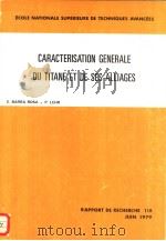 CARACTERISATION GENERALE DU TITANE ET DE SES ALLIAGES PDF电子版封面 E.BARRA ROSA P.LEHR