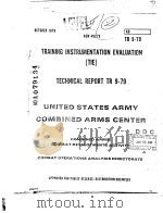 TRAINING INSTRUMENTATION EVALUATION (TIE)（ PDF版）