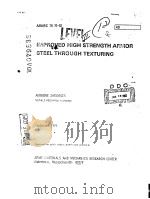 IMPROVED HIGH STRENGTH ARMOR STEEL THROUGH TEXTURING（ PDF版）
