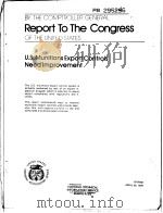 U.S.MUNITIONS EXPORT CONTROLS NEED IMPROVEMENT PDF电子版封面
