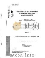 WING/STORE FLOW-FIELD MEASUREMENT AT TRANSONIC SPEEDS USING A LASER VELOCIMETER（ PDF版）