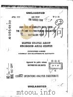 ANALYSIS OF MOBILITY DATA FROM THE DIVISION RESTRUCTURING EVALUATION BATTALION TEST（ PDF版）