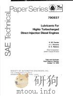LUBRICANTS FOR HIGHLY TURBOCHARGED DIRECT-INJECTION DIESEL ENGINES（ PDF版）
