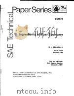 INGREDIENTS OF FUEL ECONOMY（ PDF版）