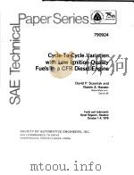 CYCLE-TO-CYCLE VARIATION WITH LOW IGNITION QUALITY FUELS IN A CFR DIESEL ENGINE（ PDF版）