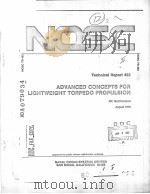 ADVANCED CONCEPTS FOR LIGHTWEIGHT TORPEDO PROPULSION PDF电子版封面