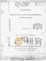 PROGRAM ANALYSIS AND EVALUATION DIRECTORATE ACTIVITIES SUMMARY SEPTEMBER 1979（ PDF版）
