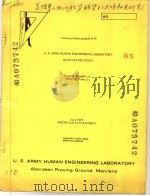 U.S.ARMY HUMAN ENGINEERING LABORATORY RATE OF FIRE STUDY PDF电子版封面 FRANK R.PARAGALLO WILLIAM J.D