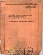 NATIONAL CONFERENCE ON EXPLOSIVESCONTROL MINUTES OF SEPTEMBER 1979 CONFERENCE PDF电子版封面