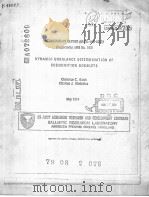 DYNAMIC UNBALANCE DETERMINATION OF SUBMUNITION BOMBLETS PDF电子版封面 CLARENCE C.BUSH CHARIES J.NIET