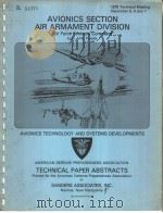 1979 TECHNICAL PAPER ABSTRACTS AVIONICS SECTION AMERICAN DEFENSE PREPAREDNESS ASSOCIATION AVIONICS T PDF电子版封面