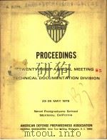 PROCEEDINGS TWENTY-FIRST ANNUAL MEETING TECHNICAL DOCUMENTATION DIVISION PDF电子版封面