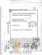 DIGITAL GUIDED WEAPONS TECHNOLOGY VOLUME 2:SYSTEM SIMULATIONS PDF电子版封面 R.WOOLLEY D.SOBEK R.HOOLKO