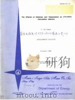 THE EFFECTS OF DLAMETER AND TEMPERATURE ON XTX-8004 DETONATION VELOCITY PDF电子版封面 C.ART CAMPOS