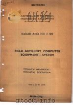 FIELD ARTILLERY COMPUTER EQUIPMENT-SYSTEM（ PDF版）