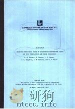 LAWRENCE LIVERMORE LABORATORY SELECTED SENSITIVITY TESTS OF TRIAMINOTRINITROBENZENE （TATB） AND TATB（ PDF版）