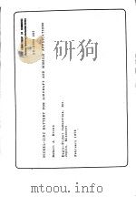 NICKEL-ZINC BATTERY FOR AIRCRAFT AND MISSILE APPLICATIONS（ PDF版）
