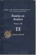 TREATISE ON ANALYSIS VOLUME 3 PDF电子版封面 J.DIEUDONNE