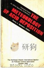 THE METEOROLOGY OF ACID DEPOSITION PDF电子版封面 3540128638 PERRY J.SAMSON