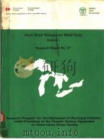 STORM WATER MANAGEMENT MODEL STUDY VOLUME 1 RESEARCH REPORT NO.47（ PDF版）