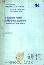 NONLINEAR PARTIAL DIFFERENTIAL EQUATIONS SEQUENTIAL AND WEAK SOLUTIONS PDF电子版封面 044486055X ELEMER E.ROSINGER