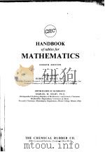 HANDBOOK OF TABLES FOR MATHEMATICS FOURTH EDITION PDF电子版封面 ROBERT C.WEAST SAMUEL M.SELBY