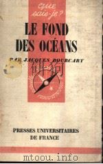 LE FOND DES OCEANS PDF电子版封面