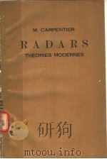 RADARS THEORIES MODERNES PDF电子版封面 M.CARPENTIER