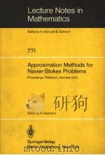 LECTURE NOTES IN MATHEMATICS 771 APPROXIMATION METHODS FOR NAVIER-STOKES PROBLEMS（ PDF版）
