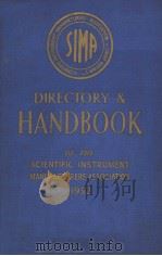 DIRECTORY & HANDBOOK OF THE SCIENTIFIC INSTRUMENT MANUFACTURERS ASSOCIATION OF GREAT BRITAIN LIMITED PDF电子版封面