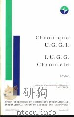 CHRONIQUE U.G.G.I. I.U.G.G. CHRONICLE NO.227 PDF电子版封面 287977036X