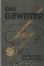 DAS GEWITTER PDF电子版封面