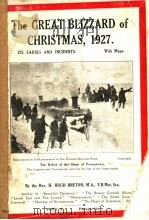 THE GREAT BLIZZARD OF CHRISTMAS 1927 PDF电子版封面
