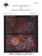 NINTH CONFERENCE ON APPLIED CLIMATOLOGY PDF电子版封面