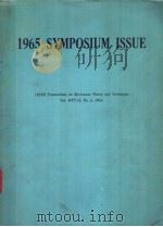 SYMPOSIUM ISSUE 1965 IEEE TRANSACTIONS ON MICROWAVE THEORY AND TECHNIQUES VOL.MTT-13 NO.6 PDF电子版封面