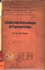 LUFTELEKTRISCHE UNTERSUCHUNGEN BEI FLUGZEUGAUFSTIEGEN（ PDF版）