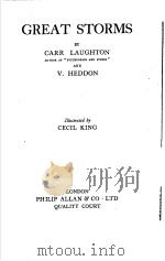 GREAT STORMS PDF电子版封面 CARR LAUGHTON V.HEDDON